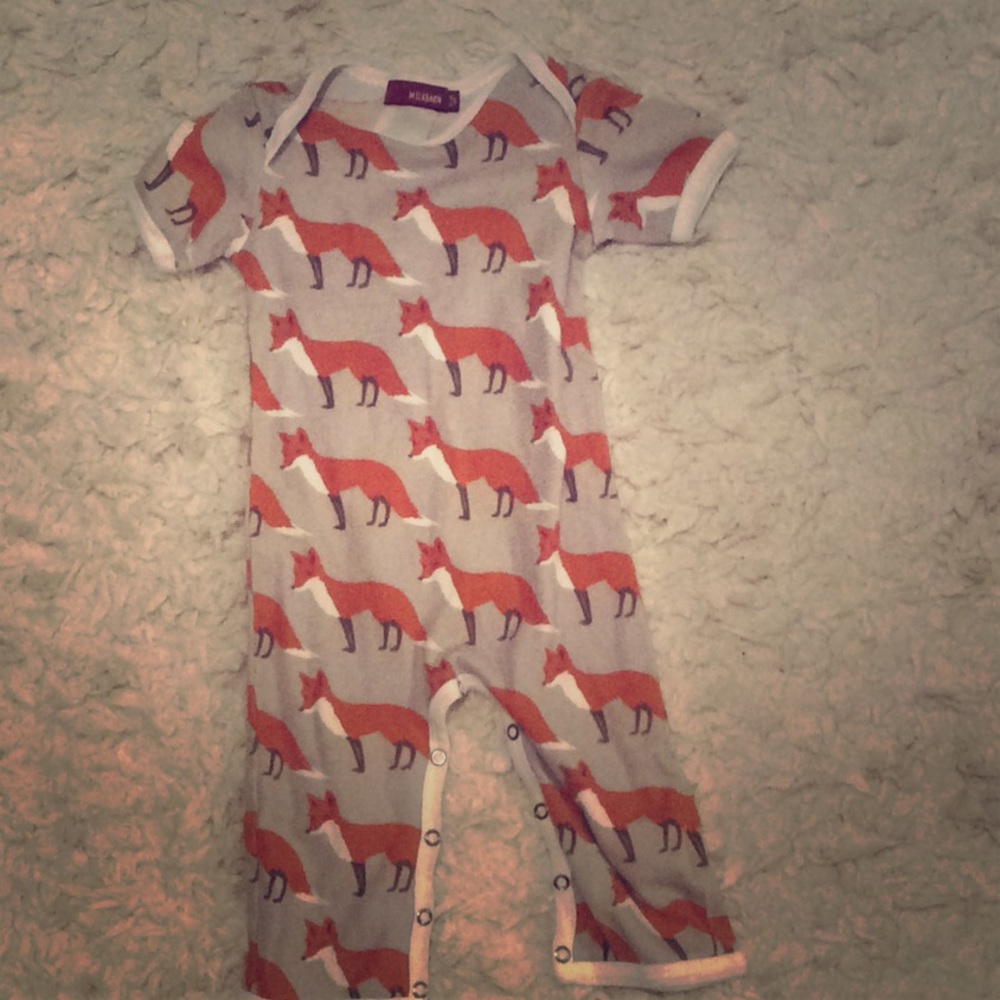 Milkbarn Fox onesie